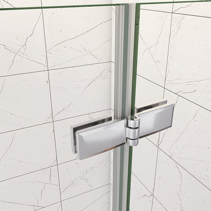Falttür Eckeinstieg 100x90 H185 cm Duschwanne badezimmer ideen