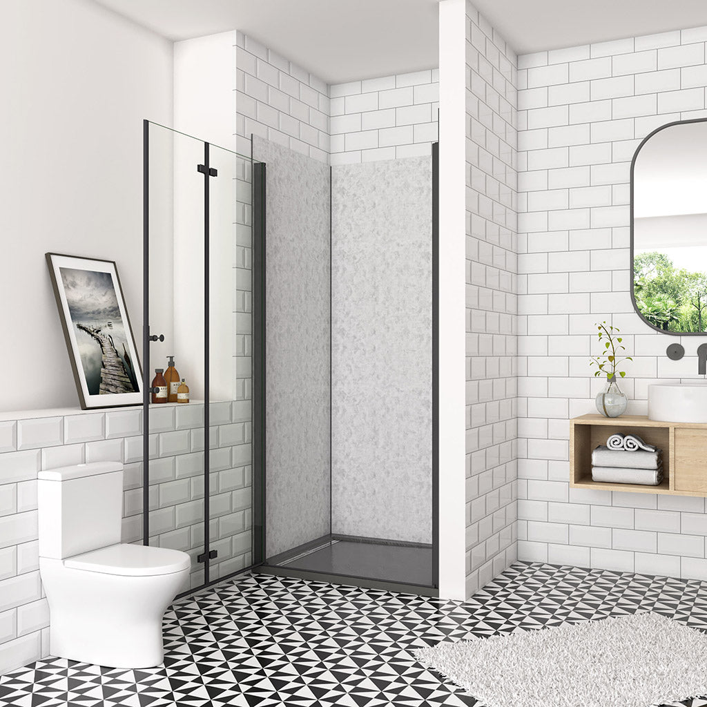 Falttür Nischentür 90 H195 cm für badezimmer