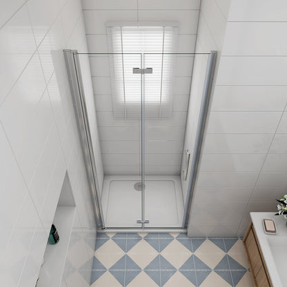 Falttür Nischentür 90xH.197 Duschtasse 90x90 cm Ablaufgarnitur badezimmer ideen