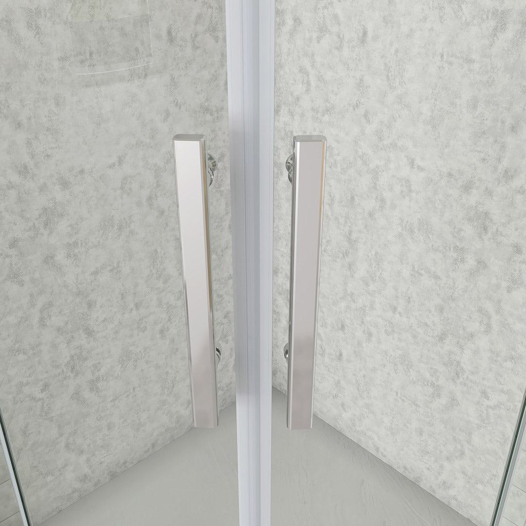 Falttür Runddusche Eckeinstieg 900x900xH.1950mm