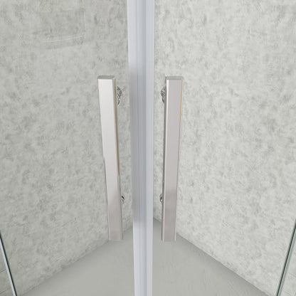 Falttür Runddusche Eckeinstieg 900x900xH.1950mm