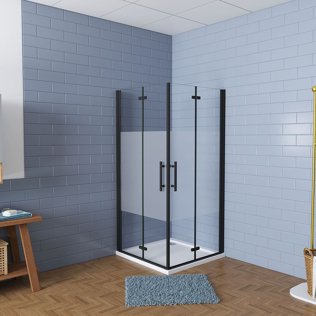 Falttür Schutzfolie Eckeinstieg 1200x800xH.1950mm für badezimmer