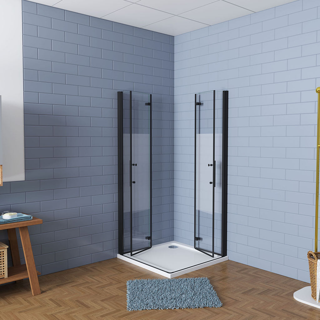 Falttür Schutzfolie Eckeinstieg 120x76 H195 cm badezimmer ideen