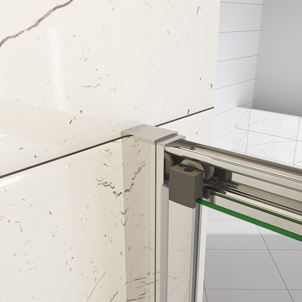 Falttür glas dusche 100 H185 cm für badezimmer