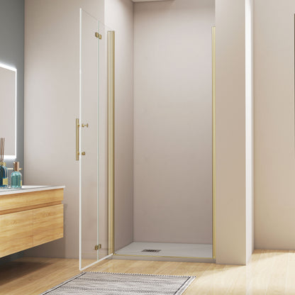 Falttür Drehtür Schwingtür Nischentür 70xH.195 cm Duschabtrennung 6mm NANO Glas