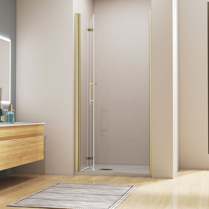 Falttür Drehtür Schwingtür Nischentür 70xH.195 cm Duschabtrennung 6mm NANO Glas