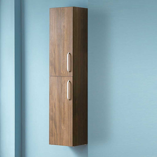 Hochschrank mit 5 Schichte 142×30×26.8 cm Hängeschrank Softclose Walnuss