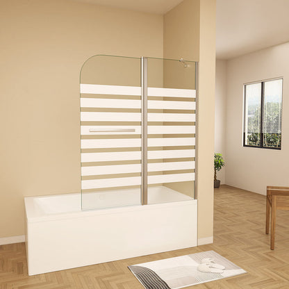 Glasdusche Badewannenaufsätz 1200 H1400 mm