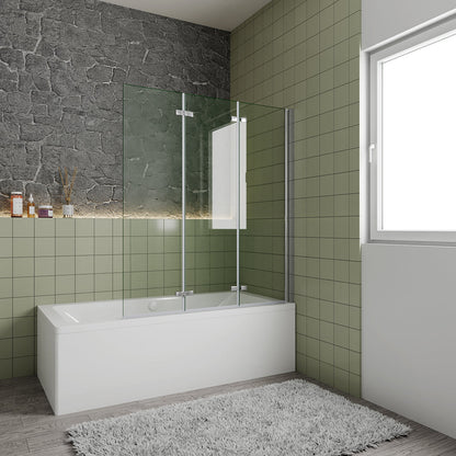 Glasdusche Badewannenaufsätz 130 H140 cm badezimmer ideen