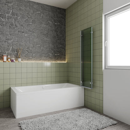 Glasdusche Badewannenaufsatz 1300 H1400 mm