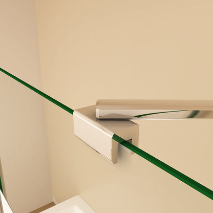 Glasdusche Badewannenaufsatz badewannen Duschwänd 120 H140 cm für badezimmer