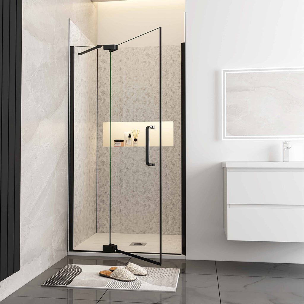 Glasdusche Drehtür Nischentür 90 H195 cm