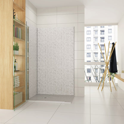 Glasdusche Drehtür Walk in 66 H185 cm badezimmer ideen