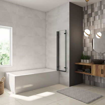 Glasduschwand Badewannenaufsätz 1300 H1400 mm badezimmer ideen