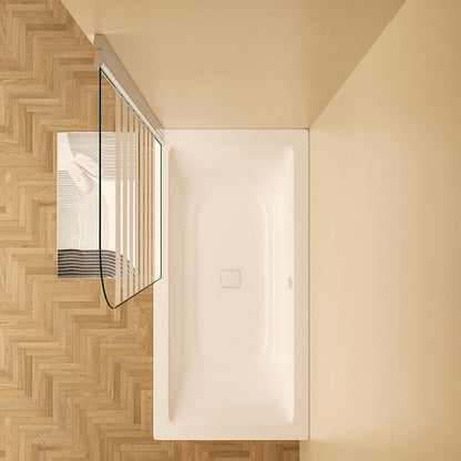 Glasduschwand Badewannenaufsatz 800 H1400 mm badezimmer ideen