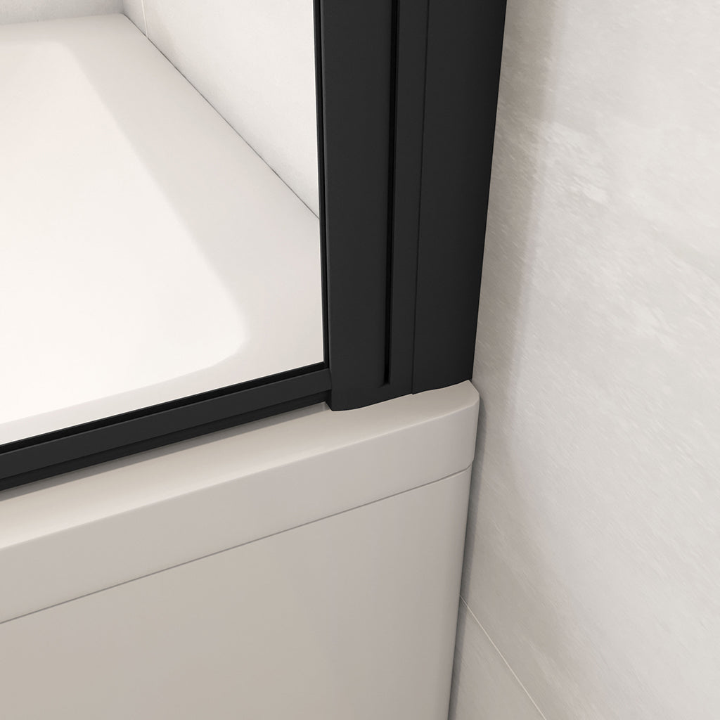 Glasduschwand Badewannenaufsatz badewannen duschwand 130 H140 cm