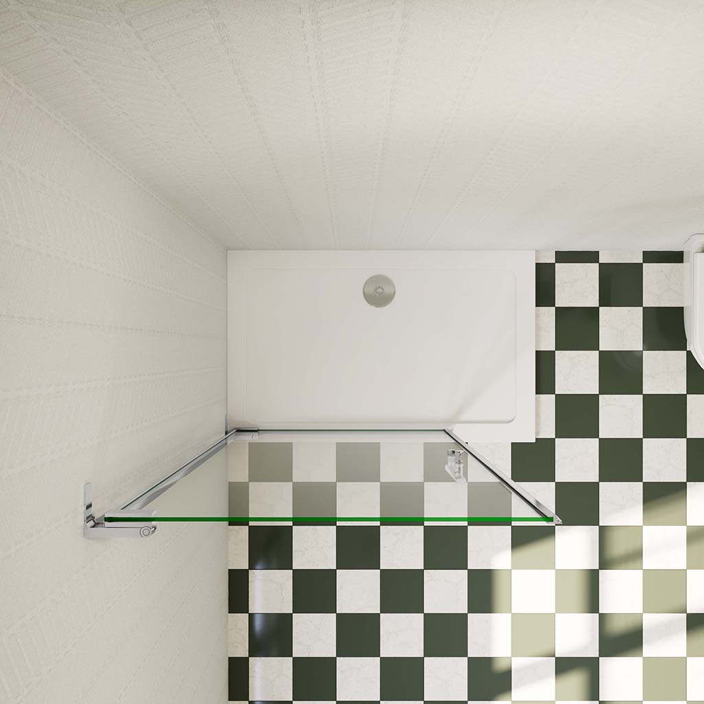 Glasduschwand Drehtür Walk in 96 H185 cm für badezimmer