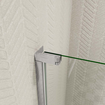 Glasduschwand Drehtür begehbare dusche 96 H185 cm für badezimmer