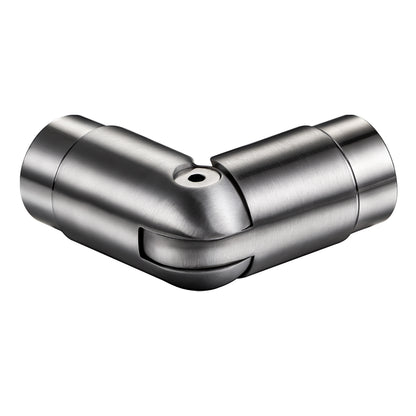 OZEAN Handlaufverbinder Edelstahl Ø 42,4 mm | Gerade oder Flexibel 90°-220° | Silber & Schwarz