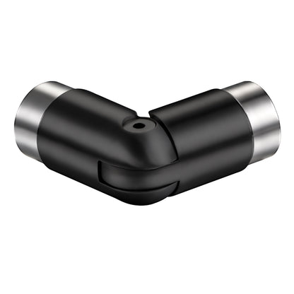 OZEAN Handlaufverbinder Edelstahl Ø 42,4 mm | Gerade oder Flexibel 90°-220° | Silber & Schwarz