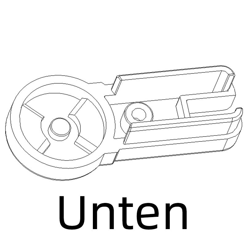 Zubehör - oben / unten Ersatzteile für Duschkabinen Duschabtrennung