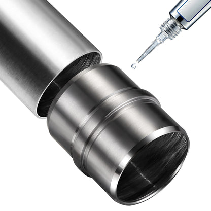 OZEAN Handlaufverbinder Edelstahl Ø 42,4 mm | Gerade oder Flexibel 90°-220° | Silber & Schwarz