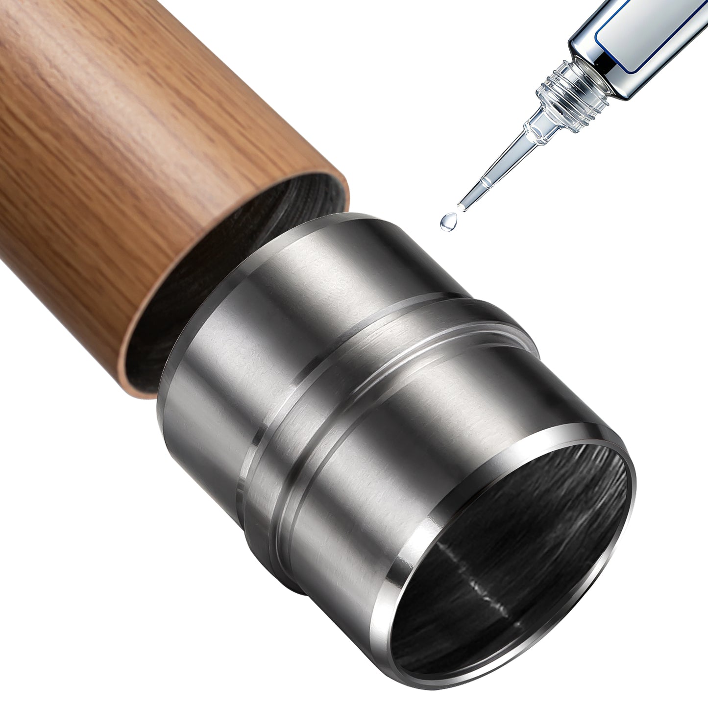 OZEAN Handlaufverbinder Edelstahl Ø 42,4 mm | Gerade oder Flexibel 90°-220° | Silber & Schwarz
