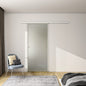 8 mm Glasschiebetür Satiniert SoftStop SoftClose 85x H.225 cm Schiebetür ESG Schwebetür