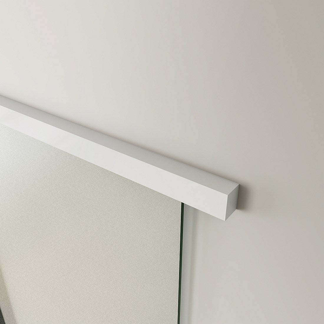 8 mm Glasschiebetür Satiniert SoftStop SoftClose 95x H.225 cm Schiebetür ESG Schwebetür