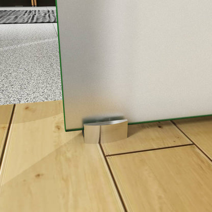 8 mm Glasschiebetür Satiniert SoftStop SoftClose 95x H.225 cm Schiebetür ESG Schwebetür