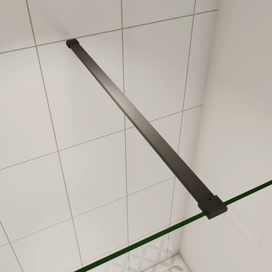 Duschwand Stabilisator Schwarz 6-8mm Haltestange Dushce Stabilisationsstange 140cm