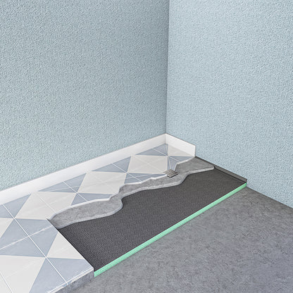 Duschelement befliesbar bodeneben Duschboard Gefälleplatte Duschtasse 90x90 cm