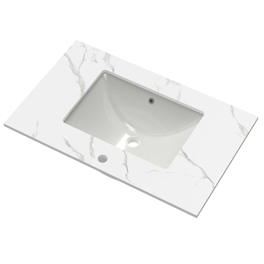 Waschtisch Waschbecken Felsplatte-Becken Einbauwaschbecken 80x50x20cm