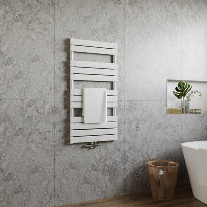 1200x600mm Heizkörper Vertikal Einlagig Handtuchwärmer Handtuchtrockner Seitenanschluss und Mittelanschluss 796W