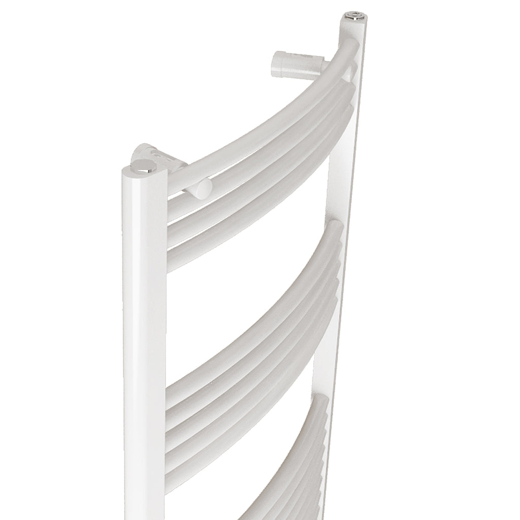 Heizkörper Design Badheizkörper Handtuchtrokner Handtuchwärmer Weiß Gebogen 60x80 cm