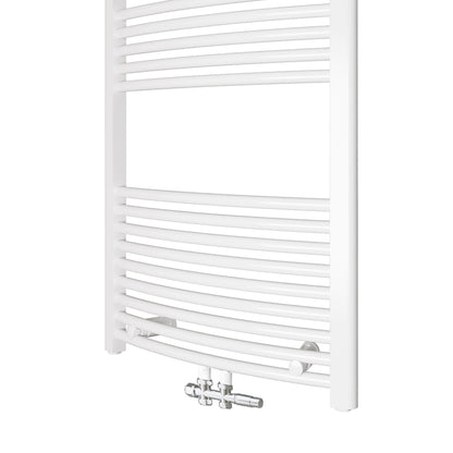 Heizkörper Design Badheizkörper Handtuchtrokner Handtuchwärmer Weiß Gebogen 60x80 cm