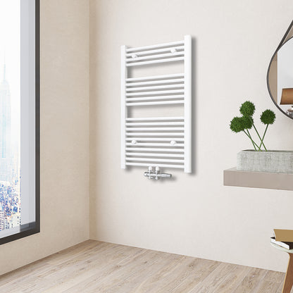 Heizkörper Badheizkörper Handtuchwärmer Handtuchtrockner Mittelanschluss Weiß 50x100 cm