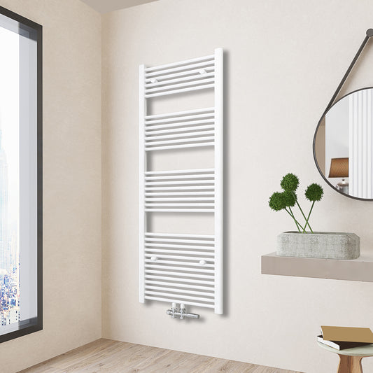 Badheizkörper Design Heizkörper Handtuchhalter Handtuchwärmer Handtuchtrokner Weiß 60x160 cm