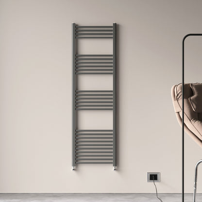 1600x500mm BadHeizkörper Handtuchhalter Handtuchtrockner Gerade Anthrazit Seitenanschluss 816W