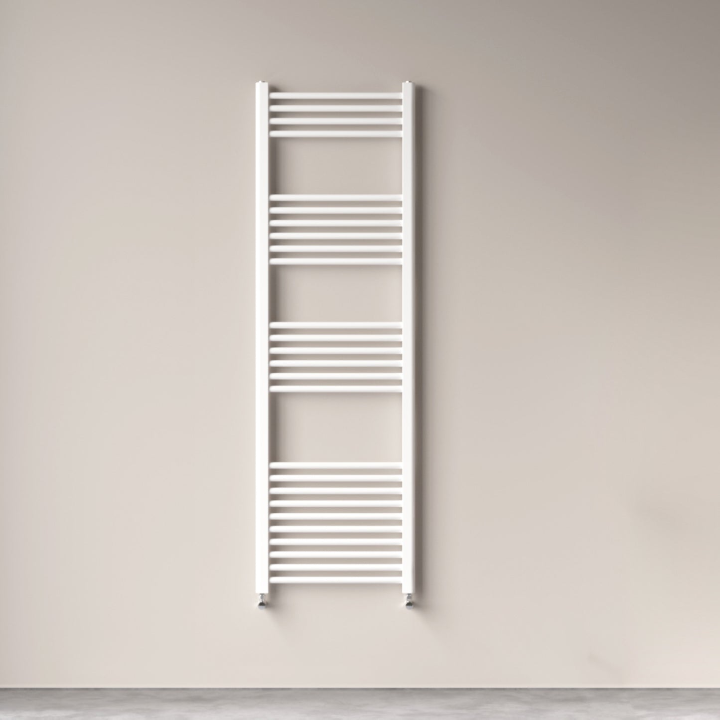 1600x500mm BadHeizkörper Handtuchhalter Handtuchtrockner Gerade Weiß Seitenanschluss 816W