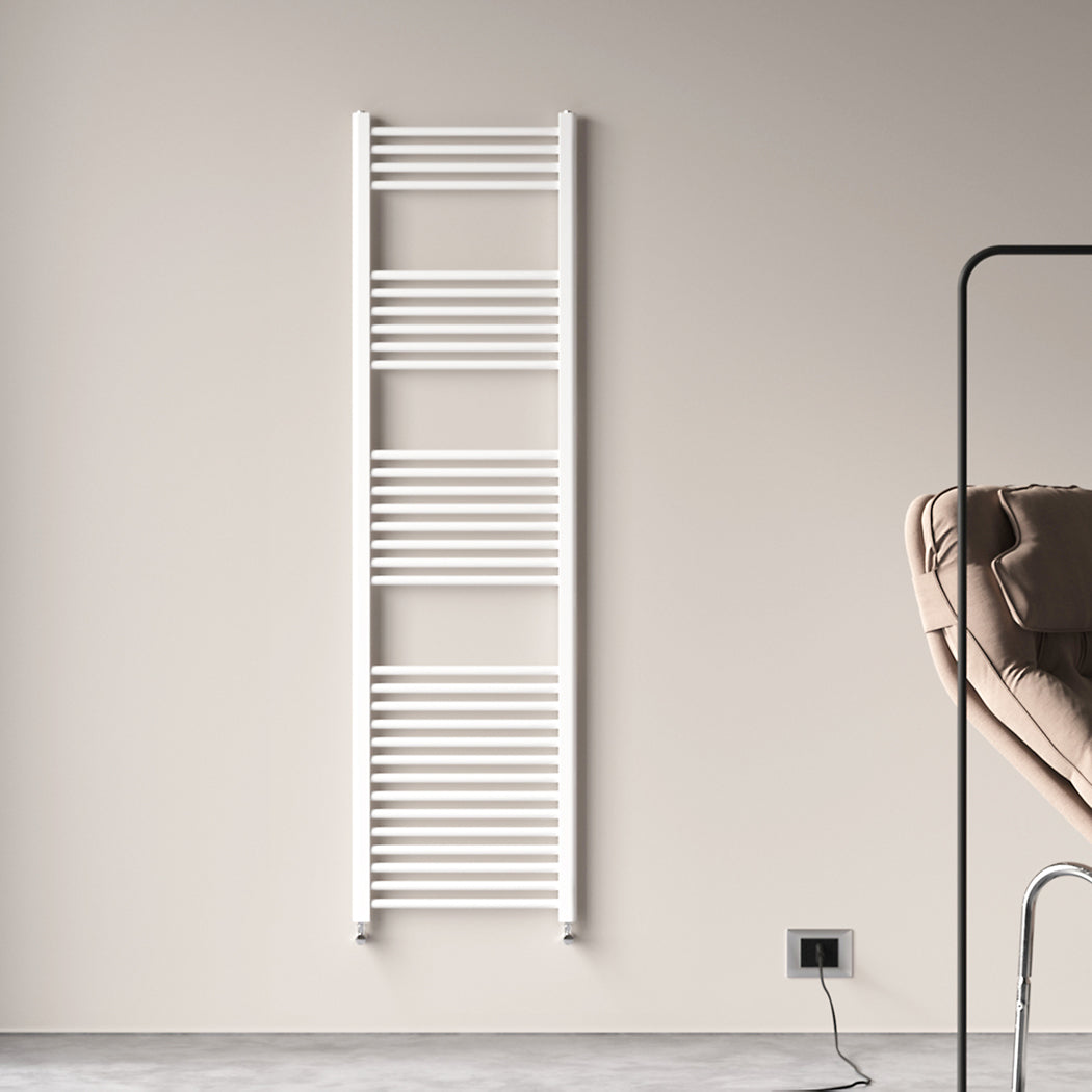 1800x500mm BadHeizkörper Handtuchhalter Handtuchtrockner Gerade Weiß Seitenanschluss 841W