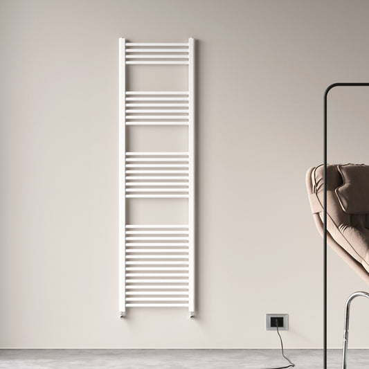1800x500mm BadHeizkörper Handtuchhalter Handtuchtrockner Gerade Weiß Seitenanschluss 841W