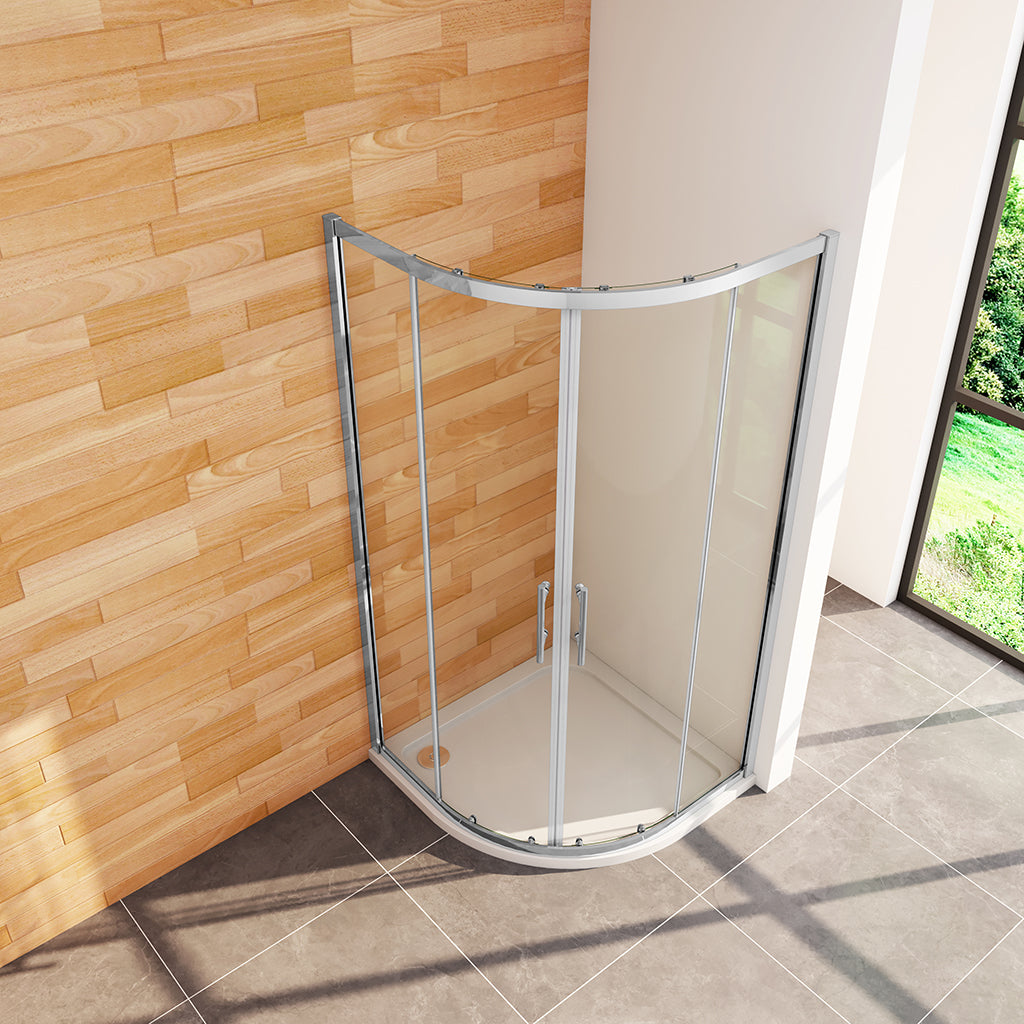 Runddusche Schiebetür Eckeinstieg 800x800xH.1850mm Duschtasse Ablaufgarnitur für badezimmer
