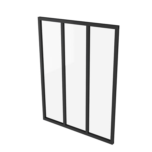 Glastrennwand Fenster Festverglasung Atelier-Glaswand Trennwandfenster 93xH.108cm