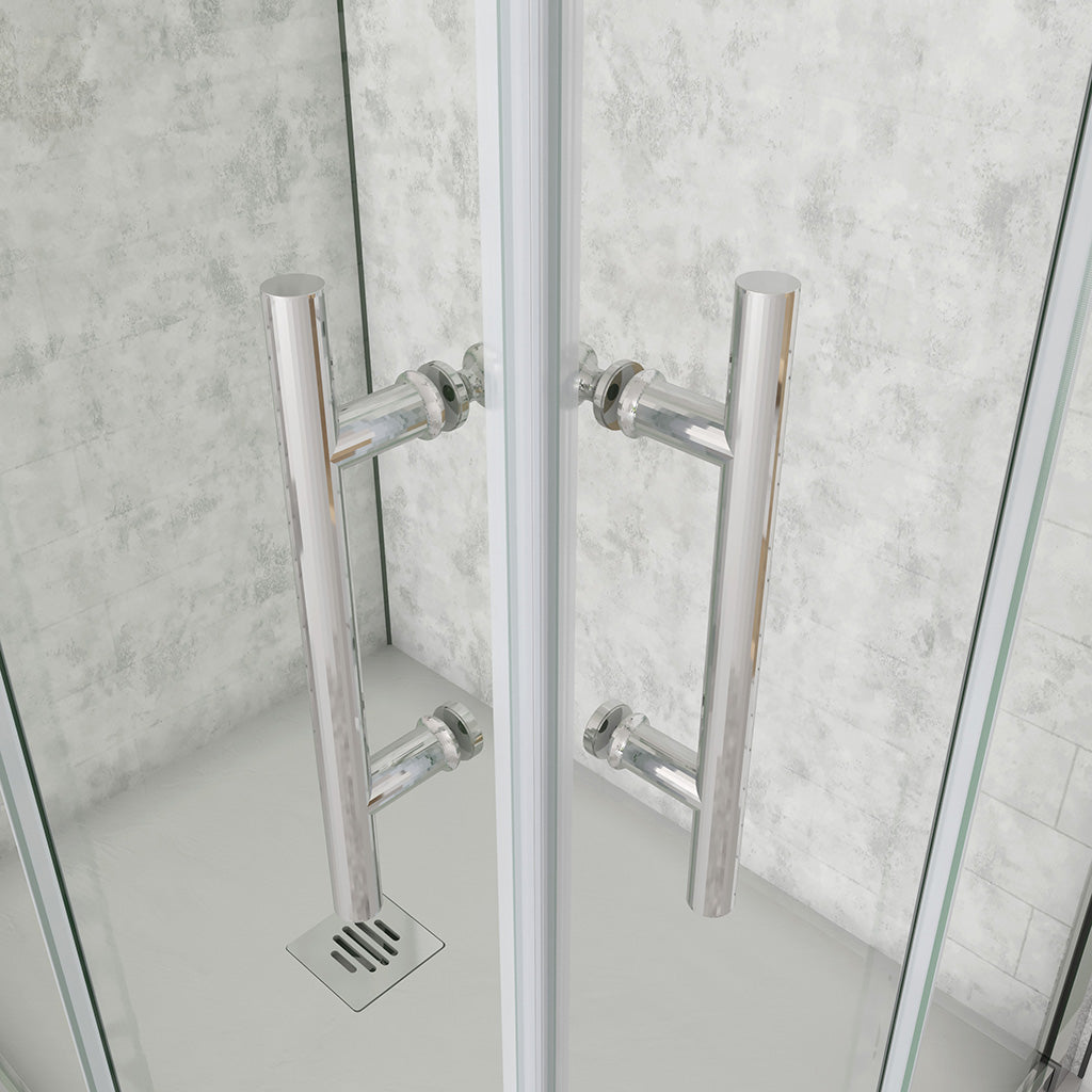 Schiebetür Eckeinstieg 700x700xH.1950mm für badezimmer