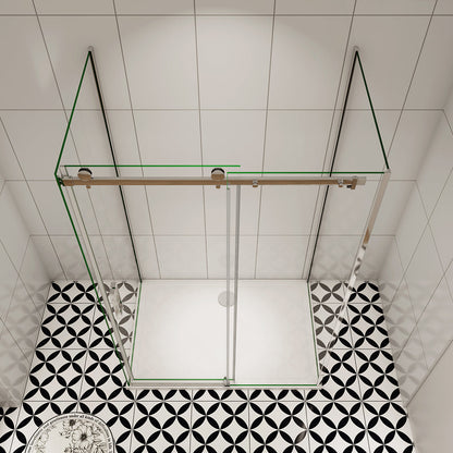 Schiebetür U-Form 145x80xH.195 cm für badezimmer