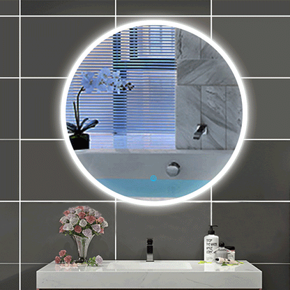 LED Spiegel Rund 80 cm TYPA TOUCH BESCHLAGFREI Wandspiegel