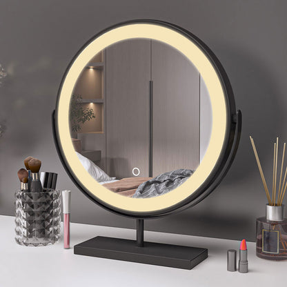 Kosmetikspiegel Schminkspiegel LED Kosmetikspiegel mit Beleuchtung Tischspiegel 40cm