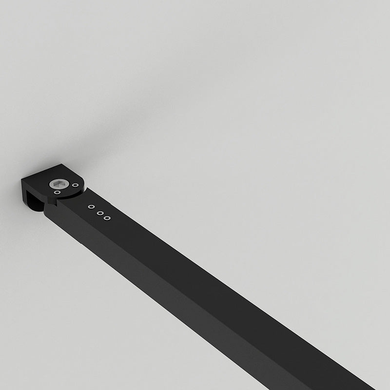 Stabilisationsstange Für Duschwand – Schwarz Matt, 45° Halterung, Für Glas 6-10 Mm, Länge 30 Cm