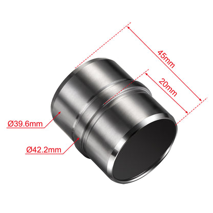 OZEAN Handlaufverbinder Edelstahl Ø 42,4 mm | Gerade oder Flexibel 90°-220° | Silber & Schwarz